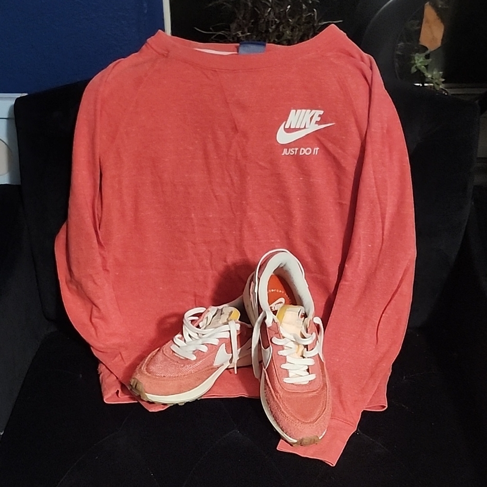 Nike Red Shirt and Sneakers Set
